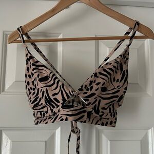 Animal Print Bikini Top